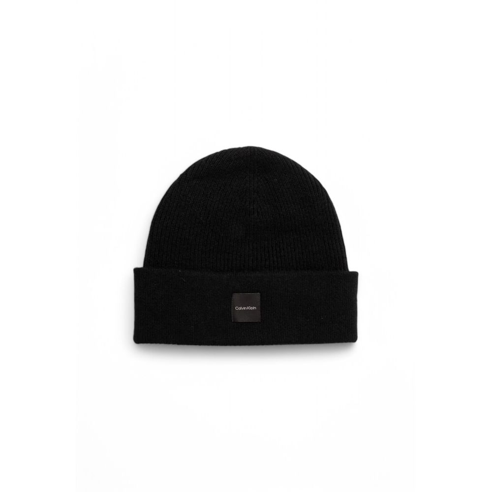 Calvin Klein Schwarze Kaschmir-Mützen Baseballmütze