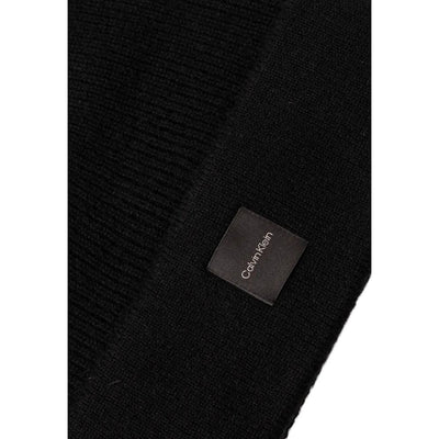 Calvin Klein Schwarze Kaschmir-Mützen Baseballmütze