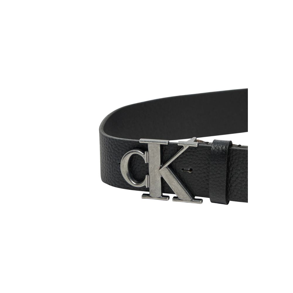 Calvin Klein Jeans Schwarzer Ledergürtel