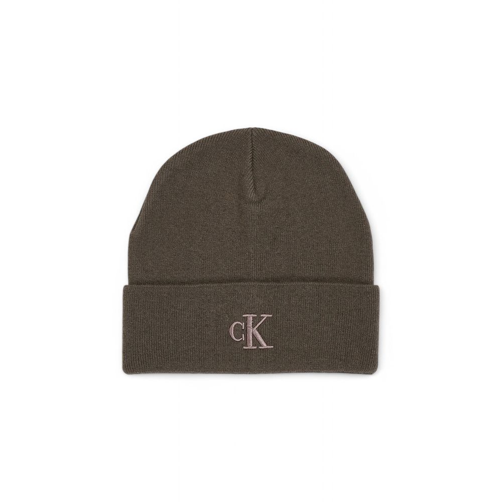 Calvin Klein Jeans Graue Wollmützen Baseballmütze