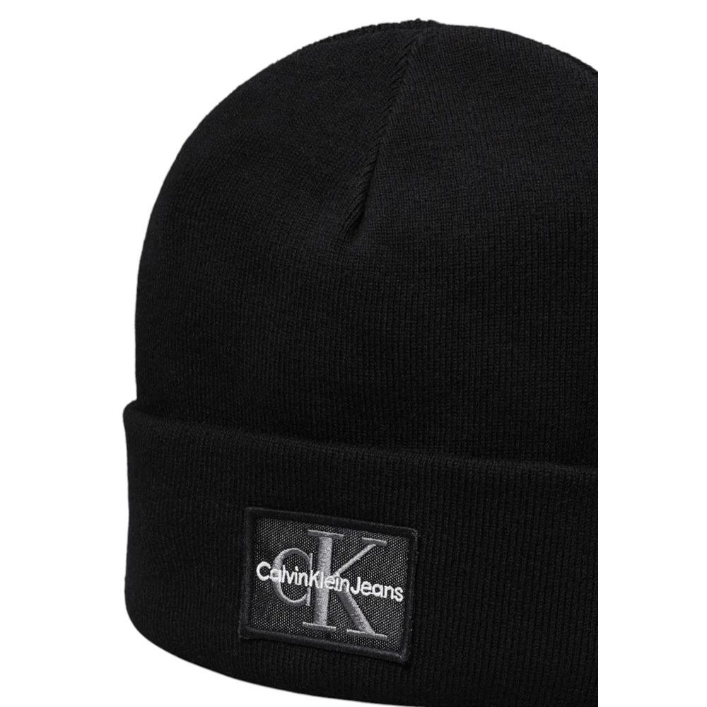 Calvin Klein Jeans Schwarze Baumwollmützen Baseballmütze