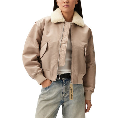 Calvin Klein Jeans Beige Polyester Jacken & Mantel
