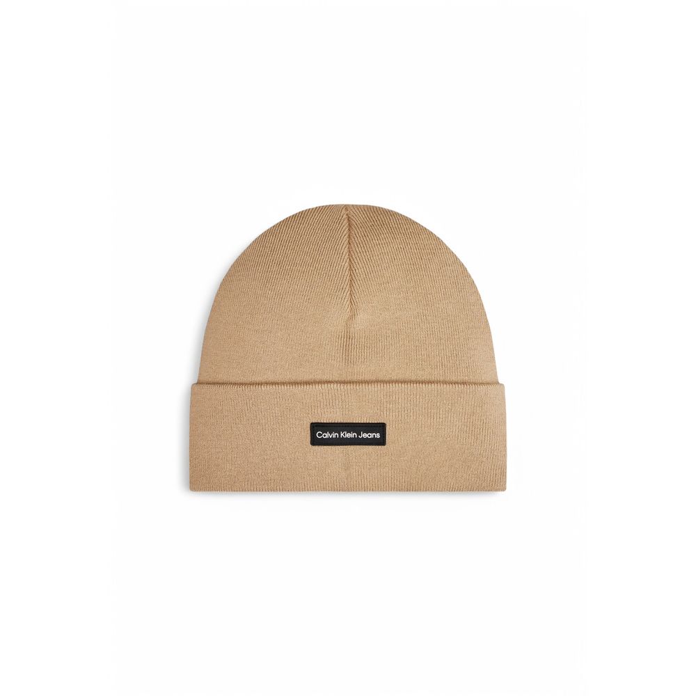 Calvin Klein Jeans Beige Recycelte Polyester Mützen Baseballmütze