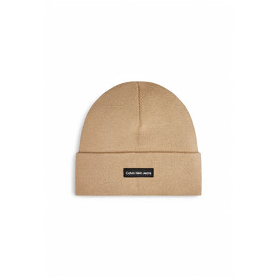 Calvin Klein Jeans Beige Recycelte Polyester Mützen Baseballmütze