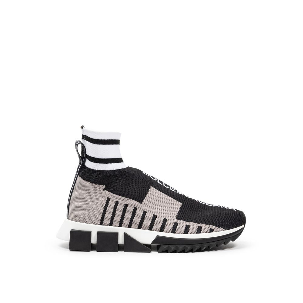 Dolce & Gabbana Schwarzer Stoffsneaker