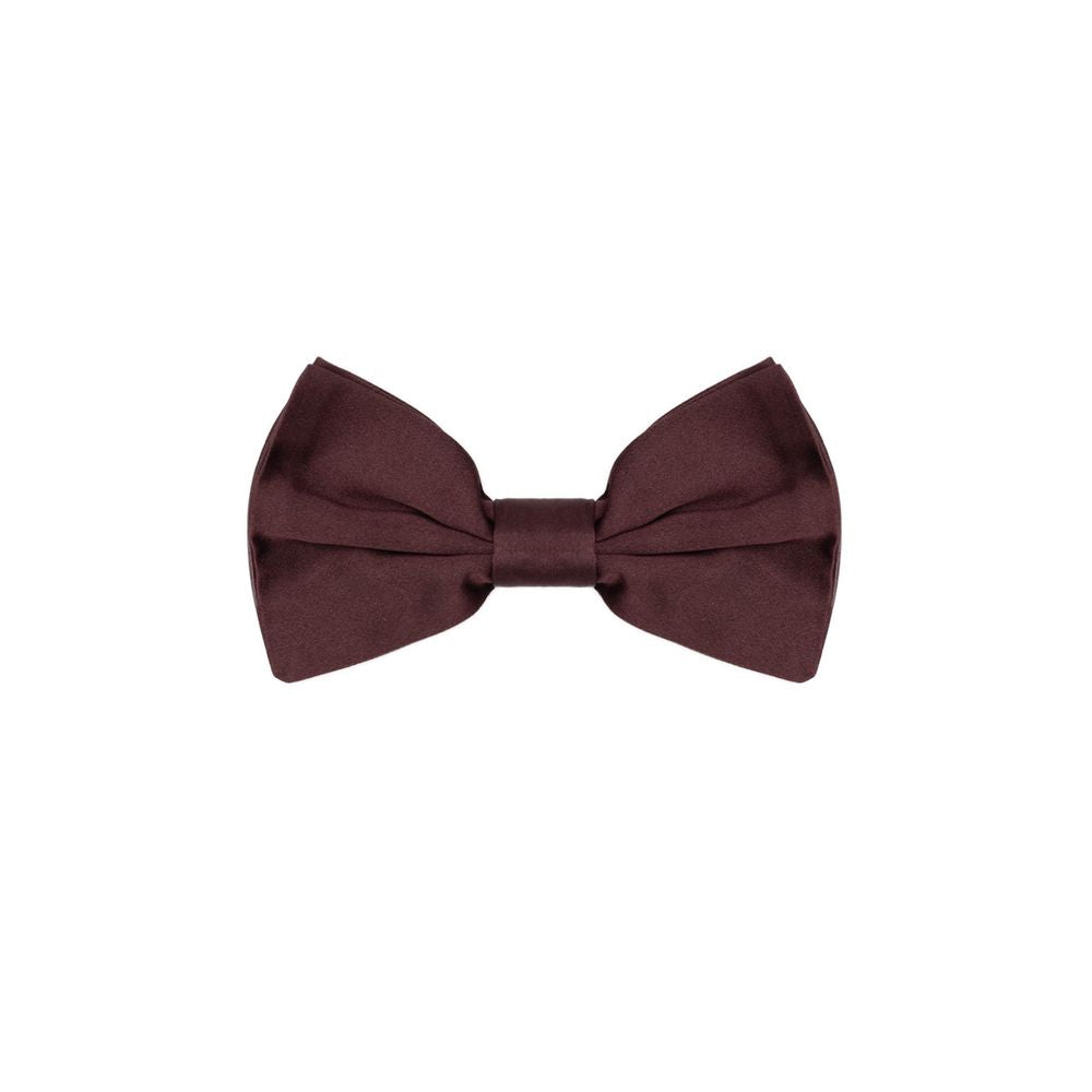 Dolce & Gabbana Burgunderfarbene Seidenschleife