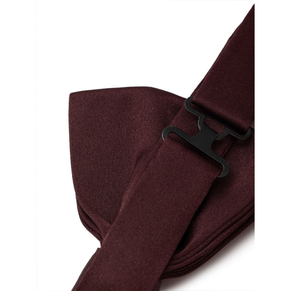 Dolce & Gabbana Burgunderfarbene Seidenschleife