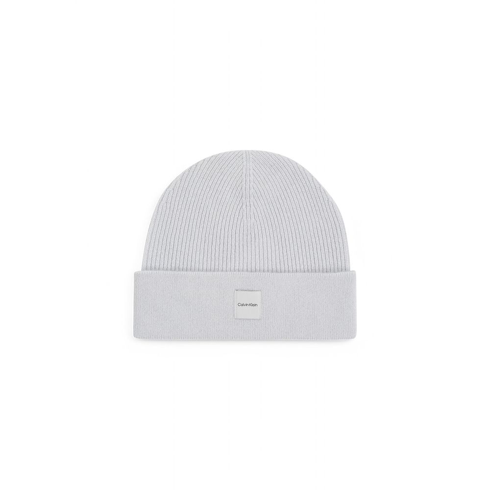 Calvin Klein Graue Kaschmir-Mützen Baseballmütze