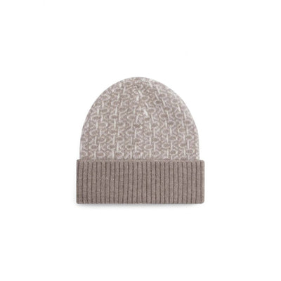 Calvin Klein Beige Alpaka Leder Mützen Baseballmütze