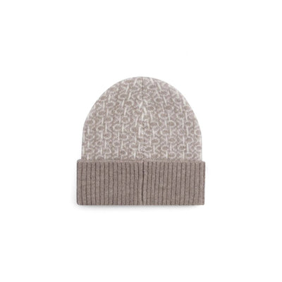 Calvin Klein Beige Alpaka Leder Mützen Baseballmütze