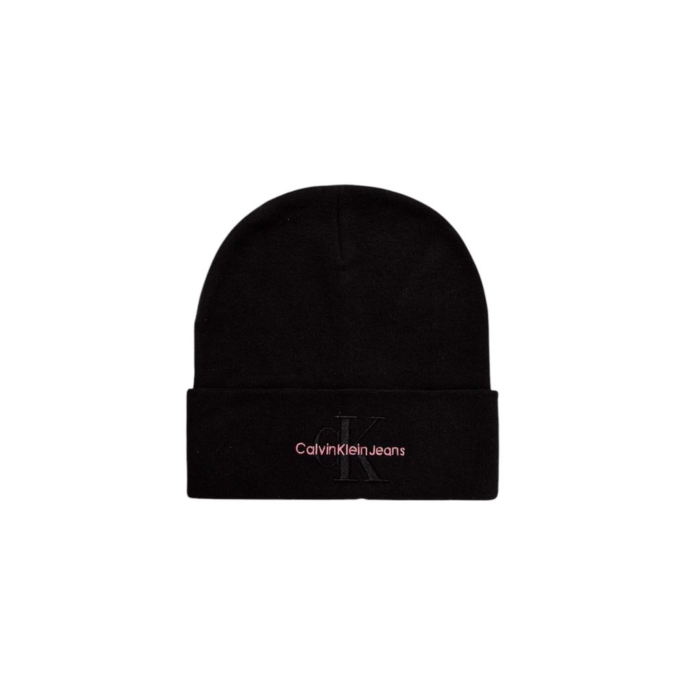 Calvin Klein Jeans Schwarze Baumwollmützen Baseballmütze