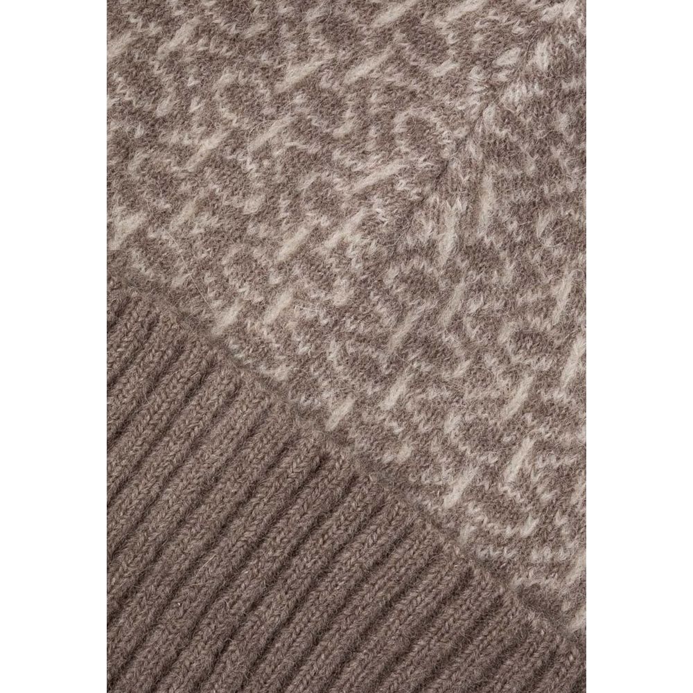 Calvin Klein Beige Alpaka Leder Mützen Baseballmütze