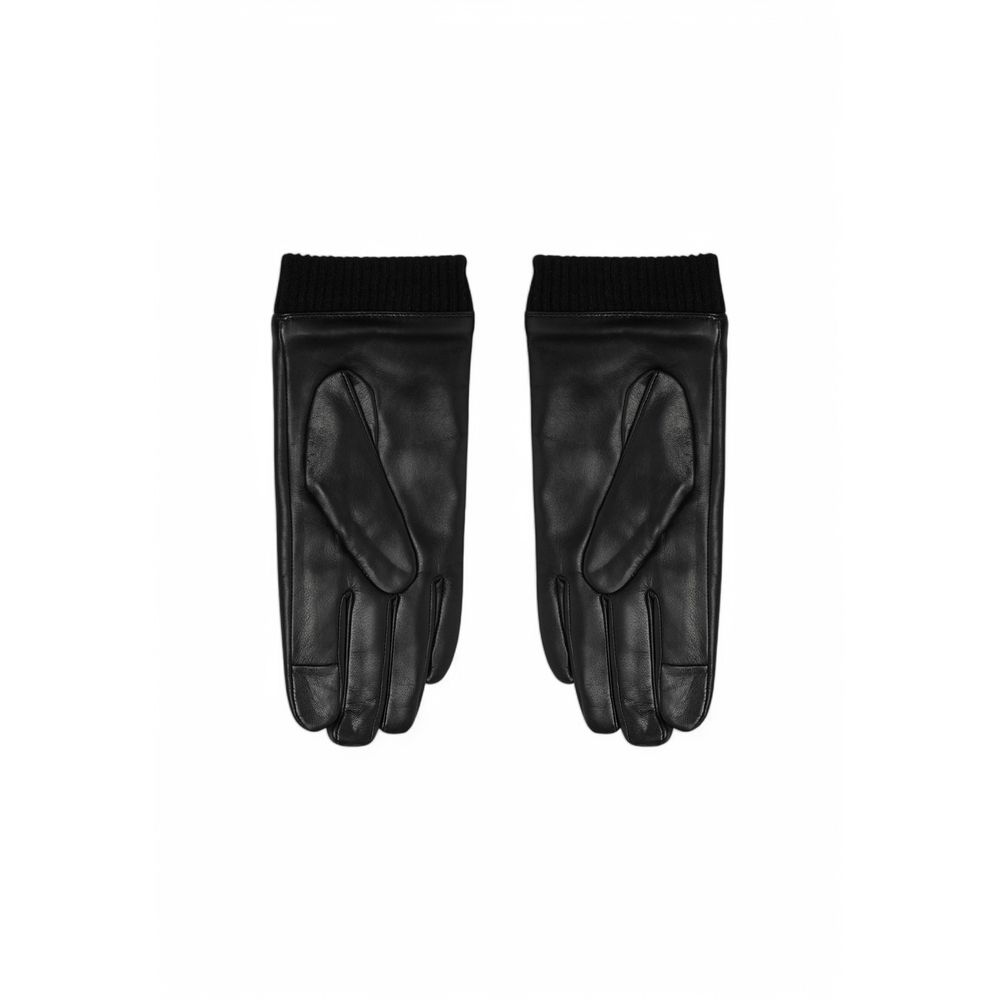 Calvin Klein Schwarzer Lederhandschuh