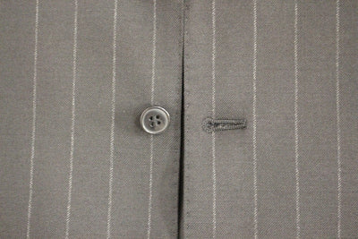 Dolce & Gabbana Schwarz gestreifte Logo-Weste aus Wolle