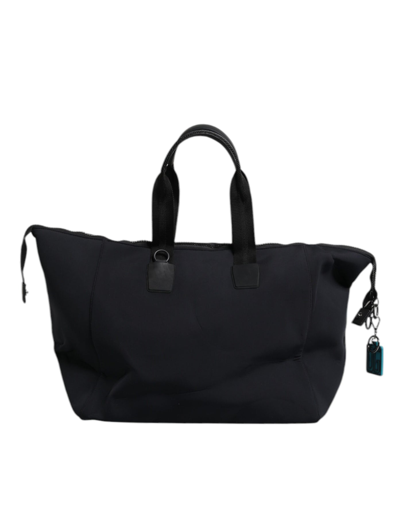 Dolce & Gabbana Schwarze Canvas DG Logo Print Shopping Hand Tote Bag