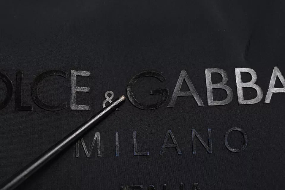 Dolce & Gabbana Schwarze Canvas DG Logo Print Shopping Hand Tote Bag