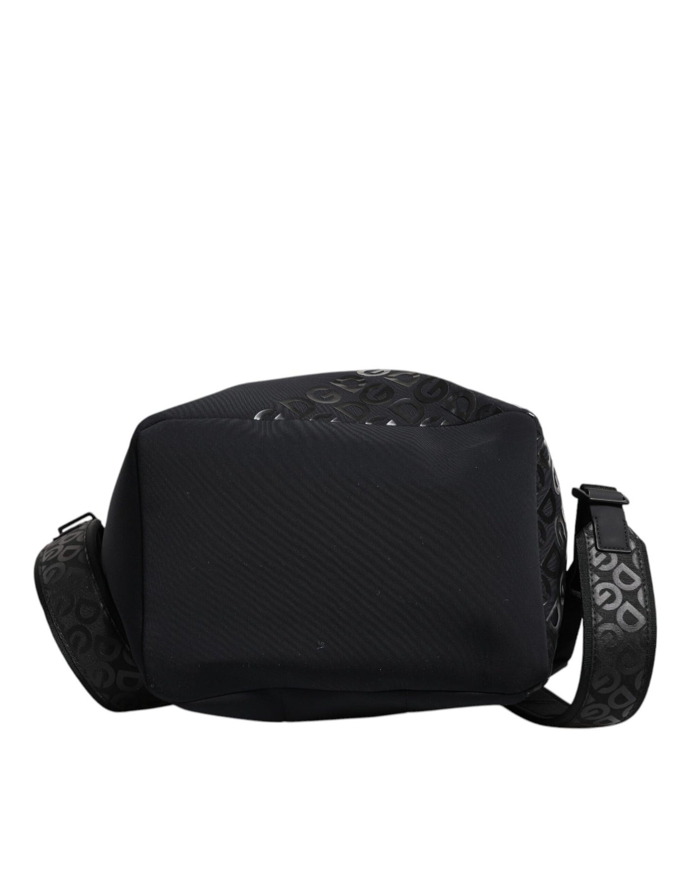 Dolce & Gabbana Schwarzer Neopren Nylon DG Logo Schulrucksack Tasche