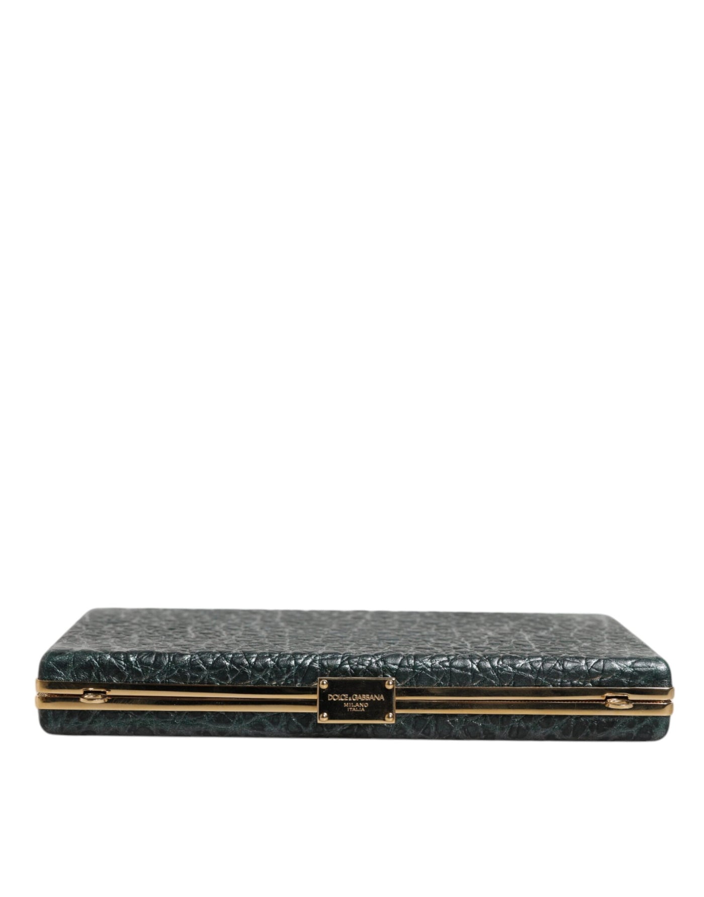 Dolce & Gabbana Schwarze Leder Clutch Abend Crossbody Tasche