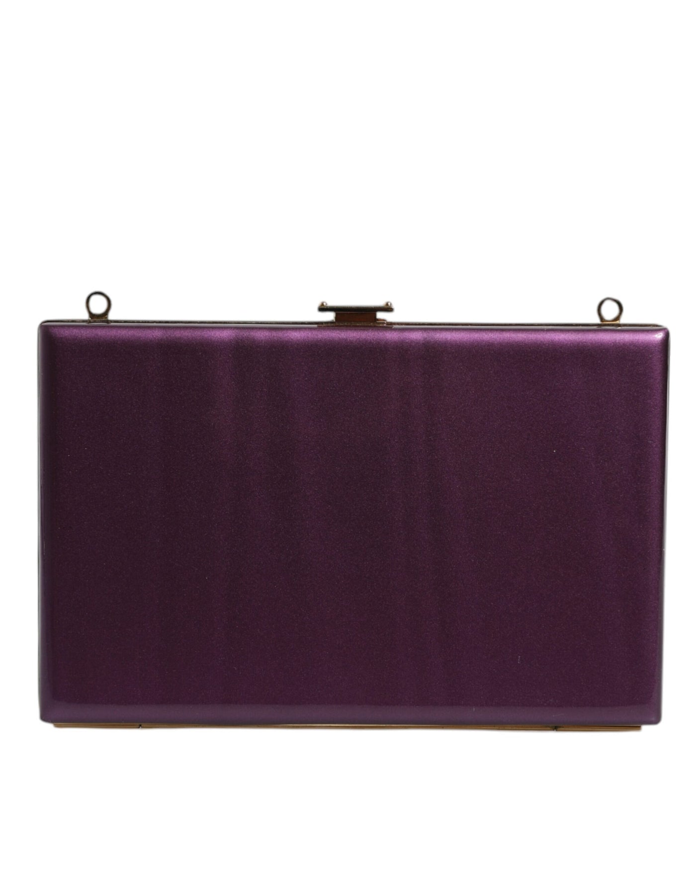 Dolce & Gabbana Lila Leder Clutch Abend Crossbody Tasche