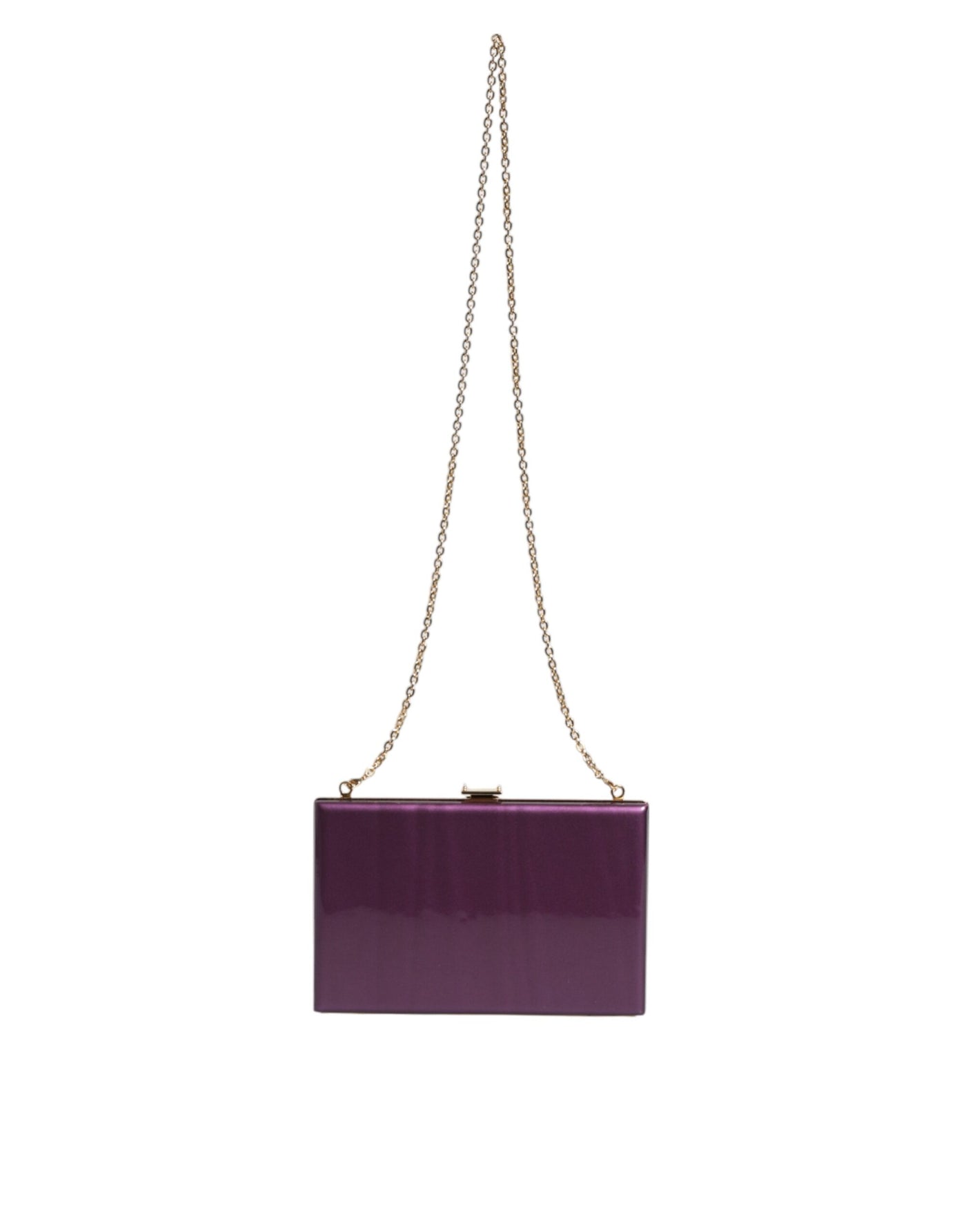 Dolce & Gabbana Lila Leder Clutch Abend Crossbody Tasche