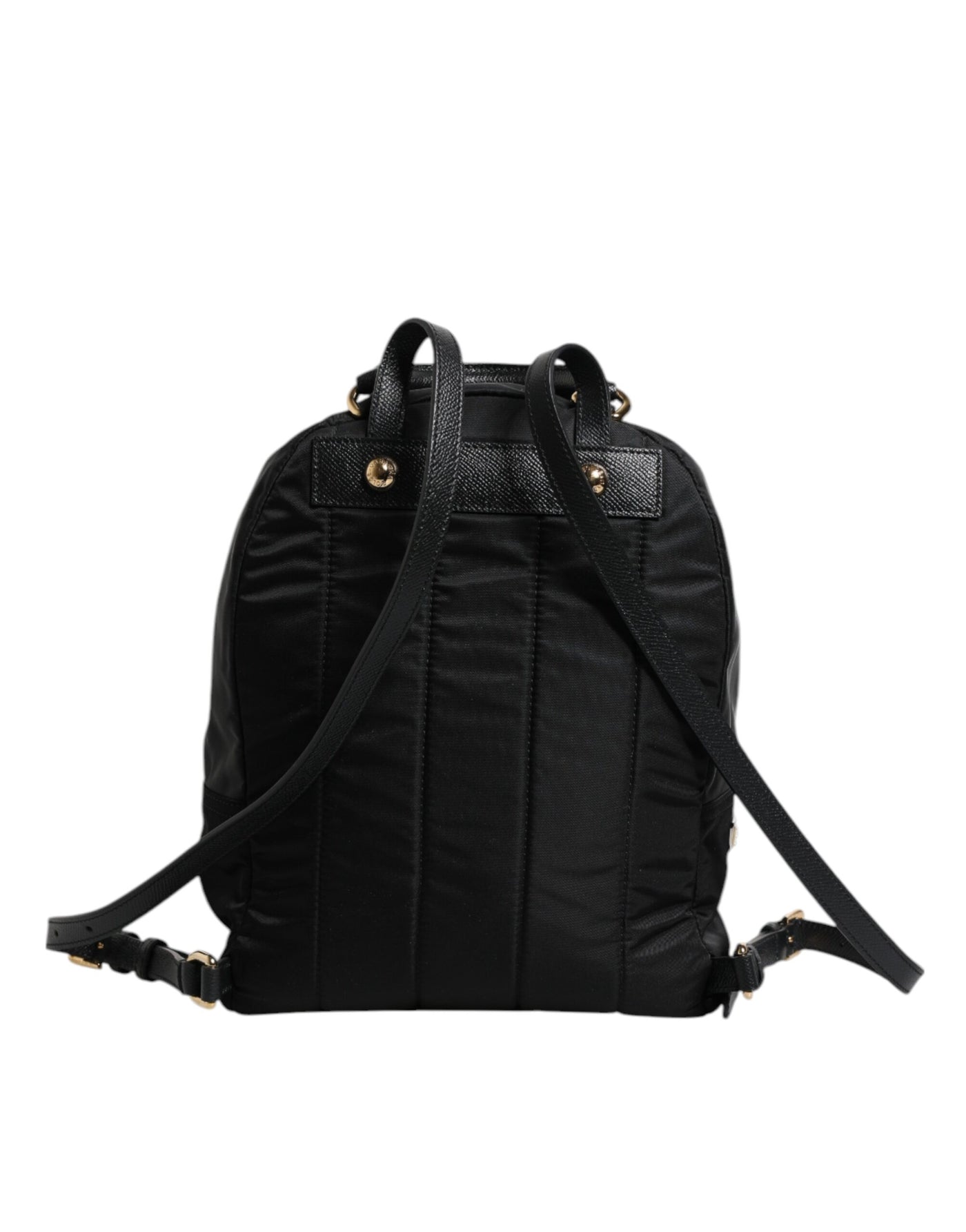 Dolce & Gabbana Schwarzes Nylon #DGFAMILY VULCANO verschönerte Rucksacktasche
