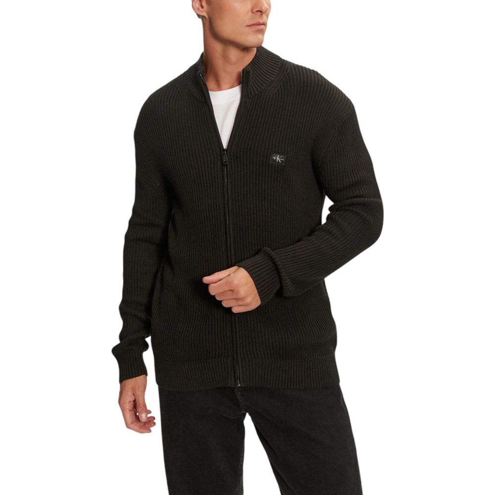 Calvin Klein Jeans Schwarzer Baumwoll-Cardigan