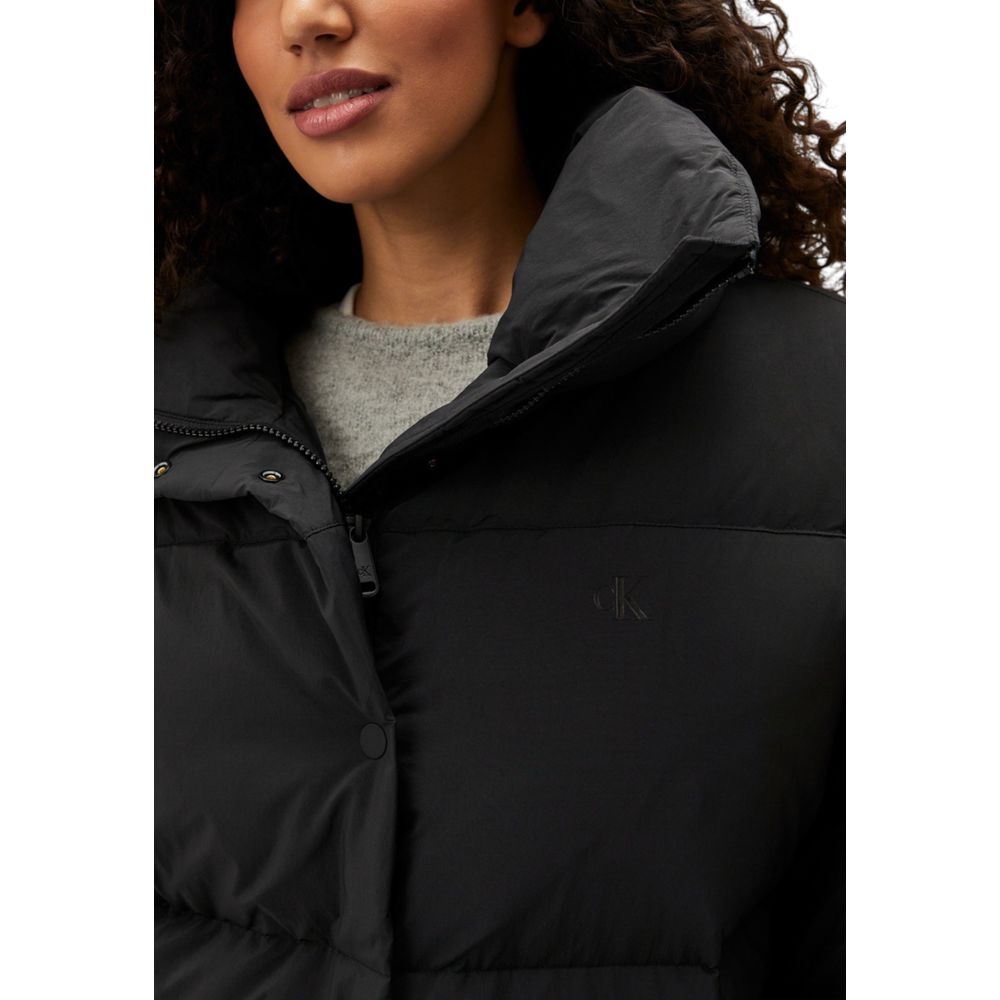 Calvin Klein Jeans Schwarze Polyester Jacken & Mantel