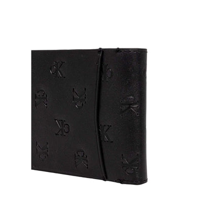 Calvin Klein Jeans Schwarzes Leder Portemonnaie