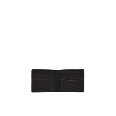 Calvin Klein Jeans Schwarzes Leder Portemonnaie