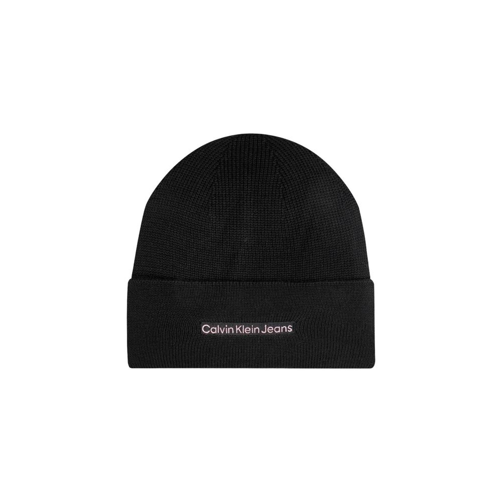 Calvin Klein Jeans Schwarze Baumwollmützen Baseballmütze
