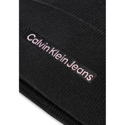 Calvin Klein Jeans Schwarze Baumwollmützen Baseballmütze