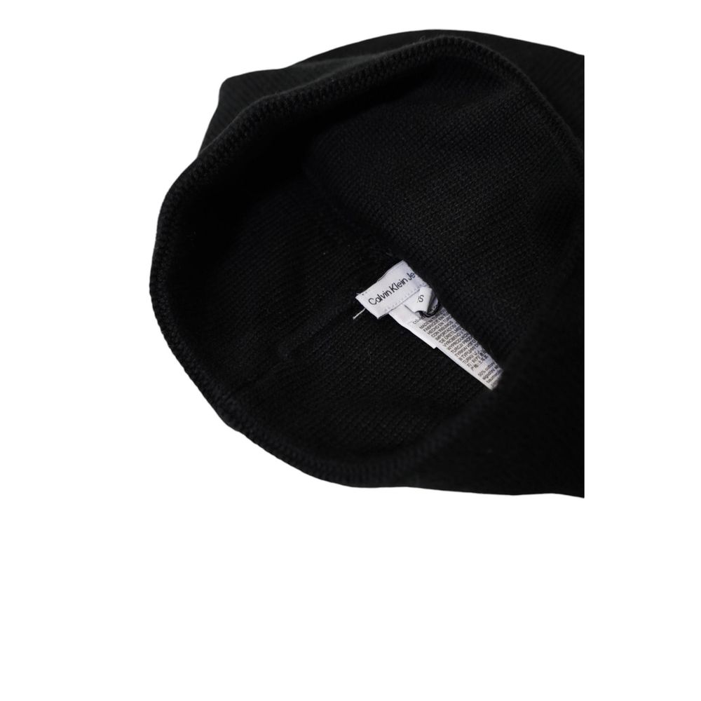 Calvin Klein Jeans Schwarze Baumwollmützen Baseballmütze
