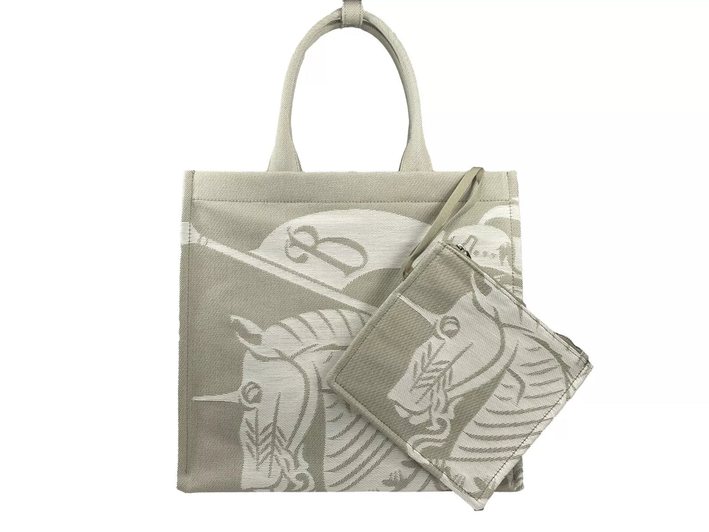 Burberry EKD Tragetasche aus Segeltuch mit Münzfach Beige