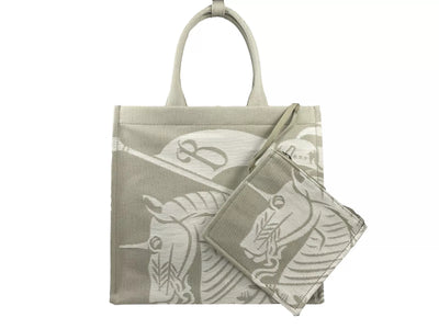 Burberry EKD Tragetasche aus Segeltuch mit Münzfach Beige