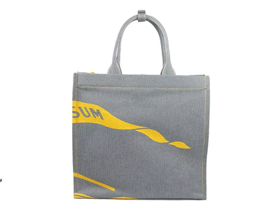 Burberry EKD Canvas Tragetasche mit Münzfach Sonnenblume grau