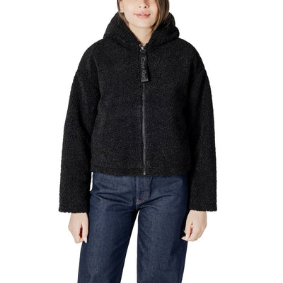 Calvin Klein Jeans Schwarzer Polyester-Mantel