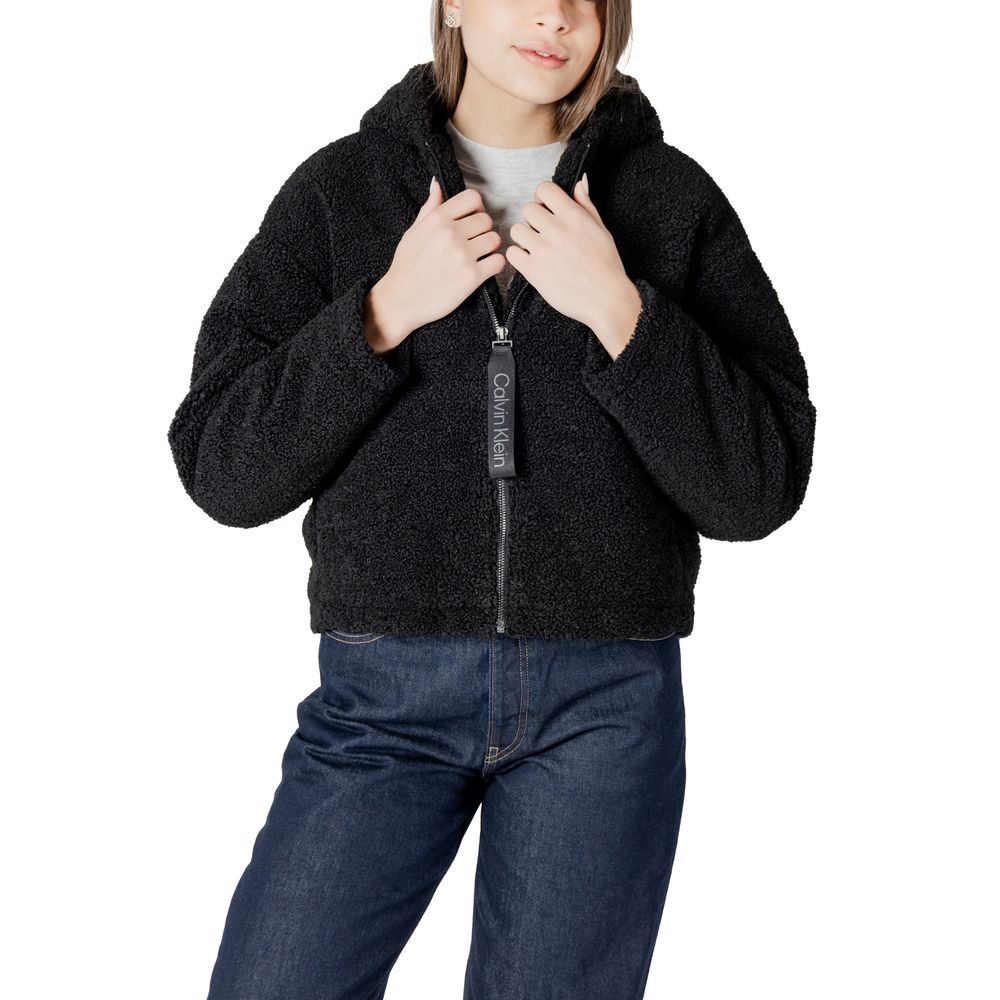 Calvin Klein Jeans Schwarzer Polyester-Mantel