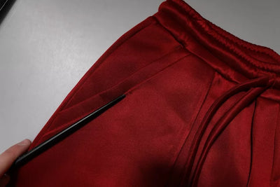 Dolce & Gabbana Kastanienbraune Bermuda-Shorts aus Viskose-Nylon mit mittlerer Taille