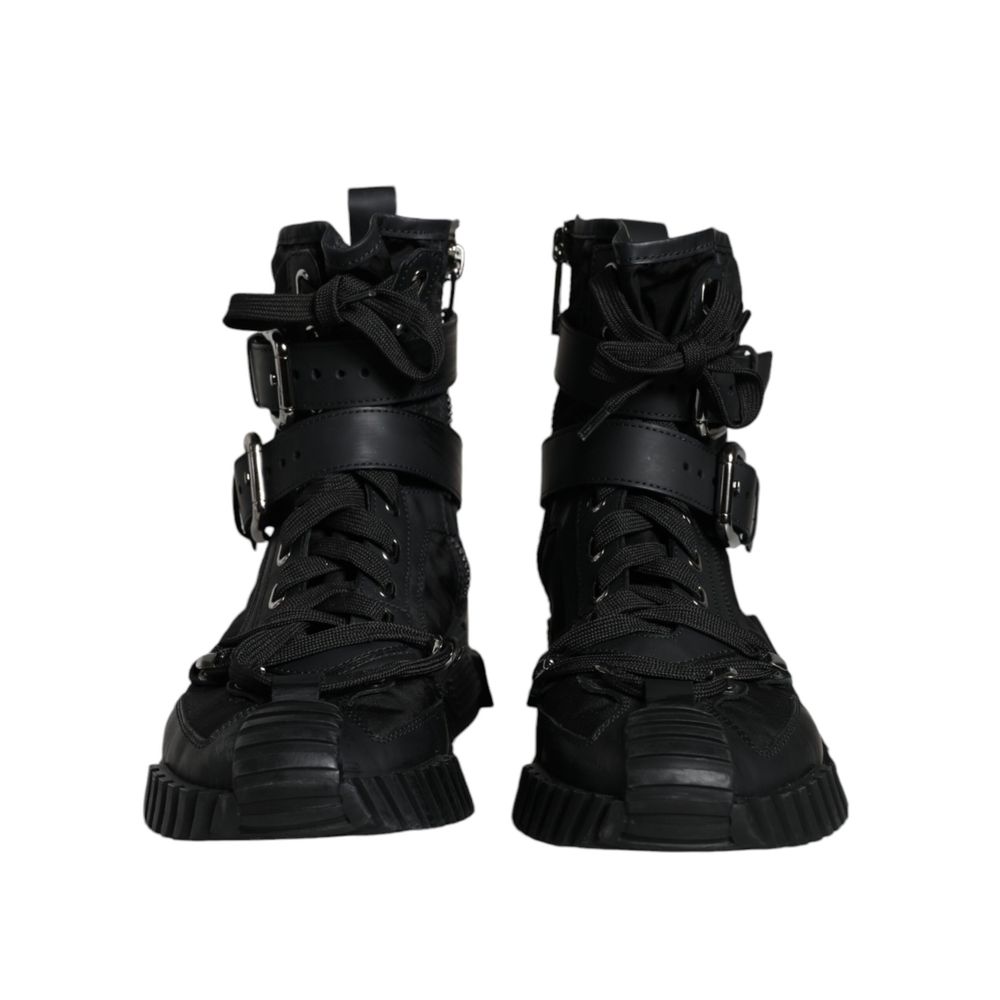 Dolce & Gabbana Schwarzer Nylon Sneaker