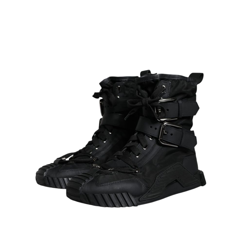 Dolce & Gabbana Schwarzer Nylon Sneaker