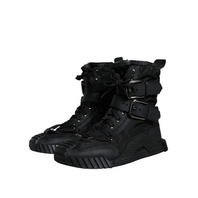 Dolce & Gabbana Schwarzer Nylon Sneaker