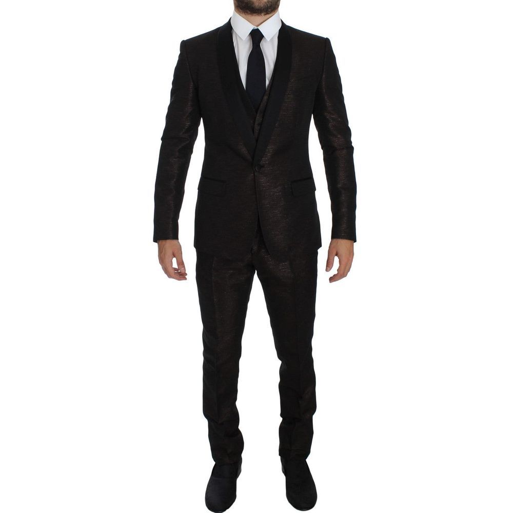 Dolce & Gabbana Bicolor Polyester Anzug