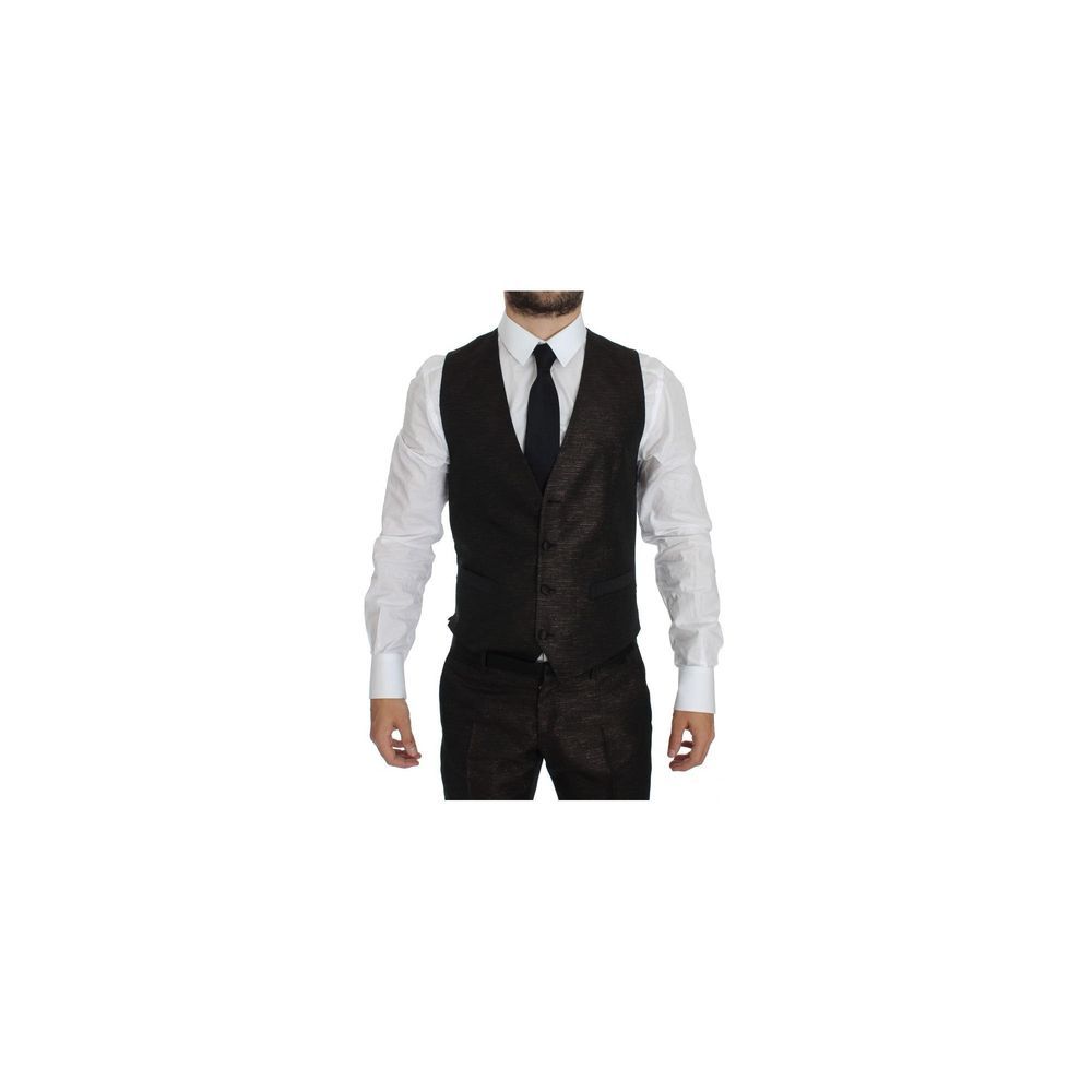 Dolce & Gabbana Bicolor Polyester Anzug