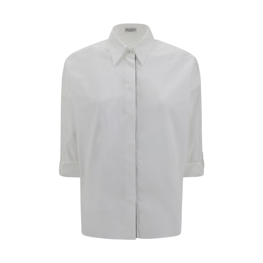 Brunello Cucinelli Glänzendes monili Shirt