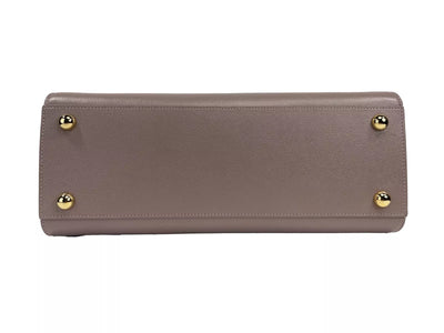Burberry Kleine Banwell Leder Tote Bag Geldbörse Grau Nerz