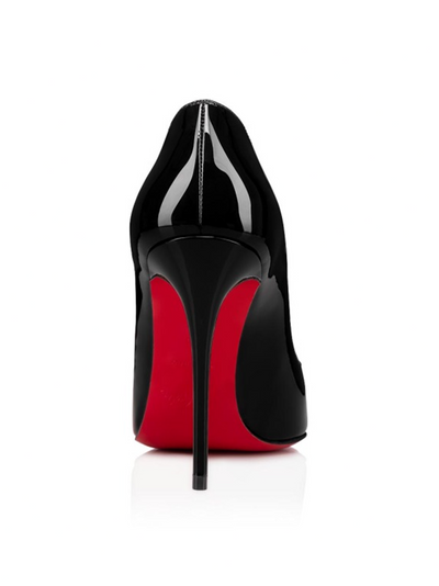 Christian Louboutin Schwarzes Lackleder Hot Chick Pumps 100