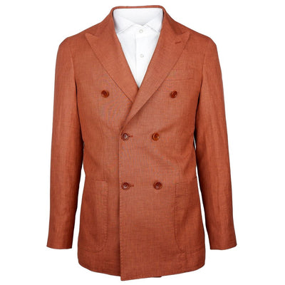 Made in Italy Brauner Leinenblazer