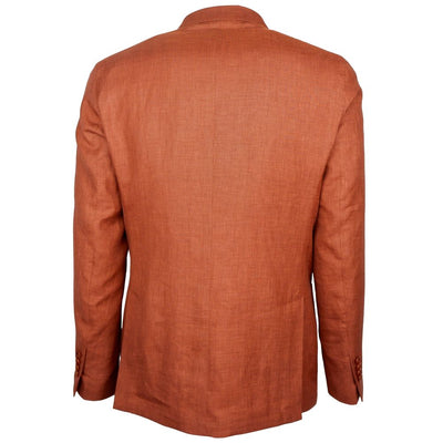 Made in Italy Brauner Leinenblazer
