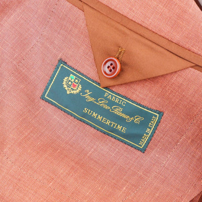 Made in Italy Brauner Leinenblazer