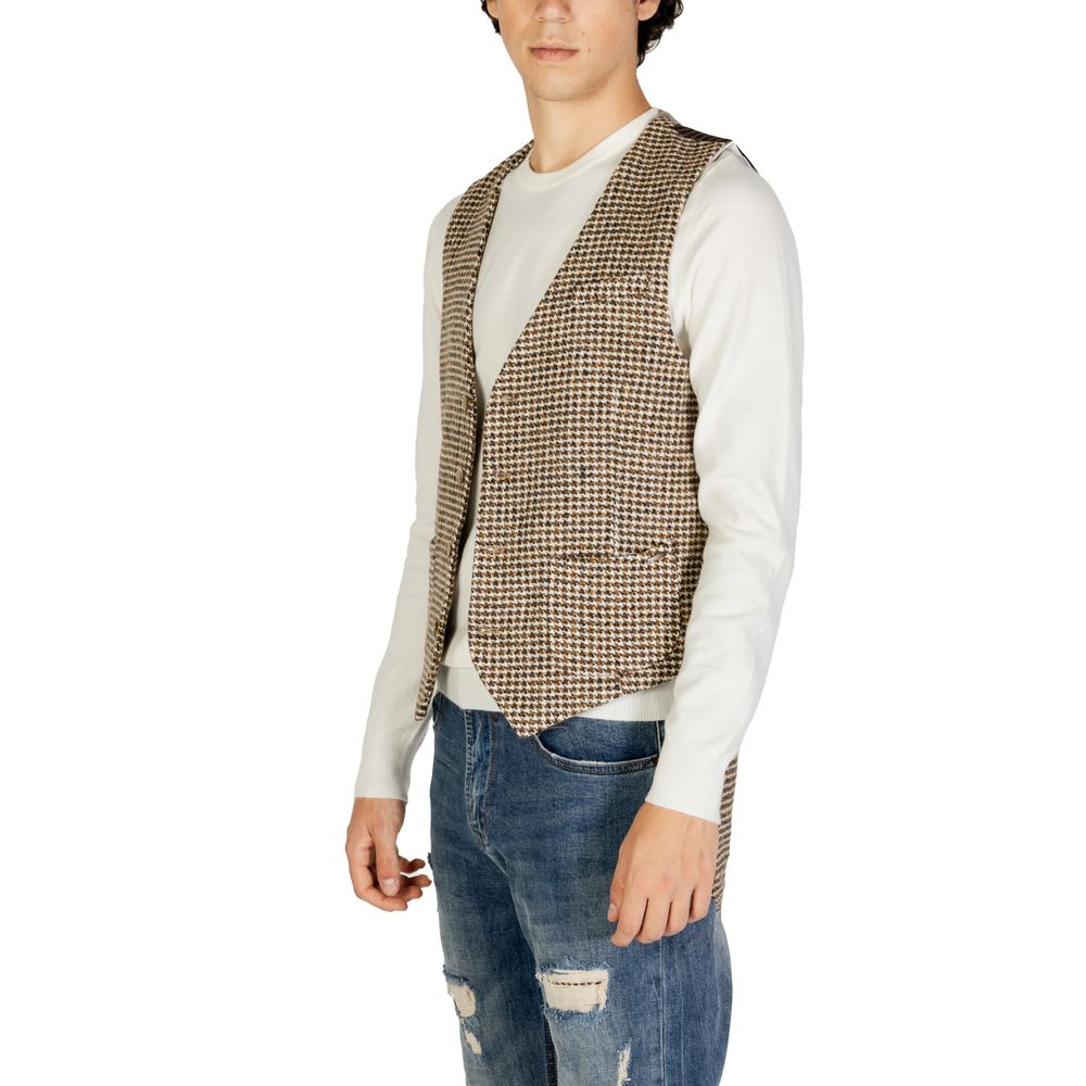 Gianni Lupo Beige Wollweste